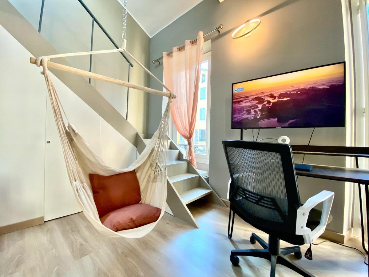 Lovely & Sunny Loft Heart Of Nice With A/C! Dış mekan fotoğraf